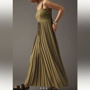 Anthropologie Mare Mare Pleated Maxi Dress